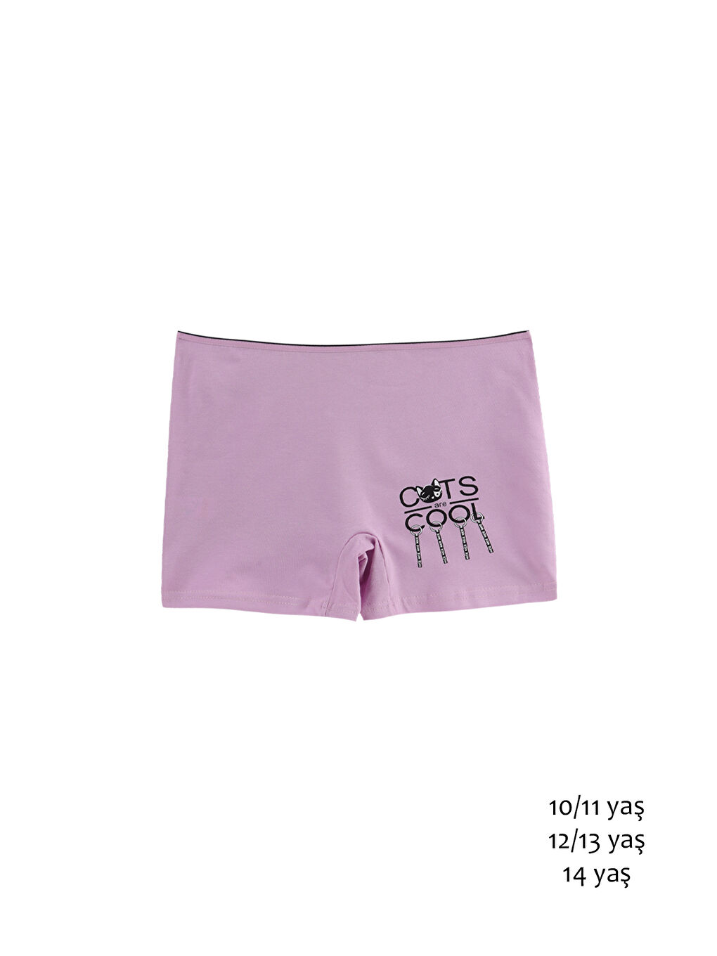 Karışık Kız Çocuk Renkli Pamuklu Boxer 5'li Paket-1