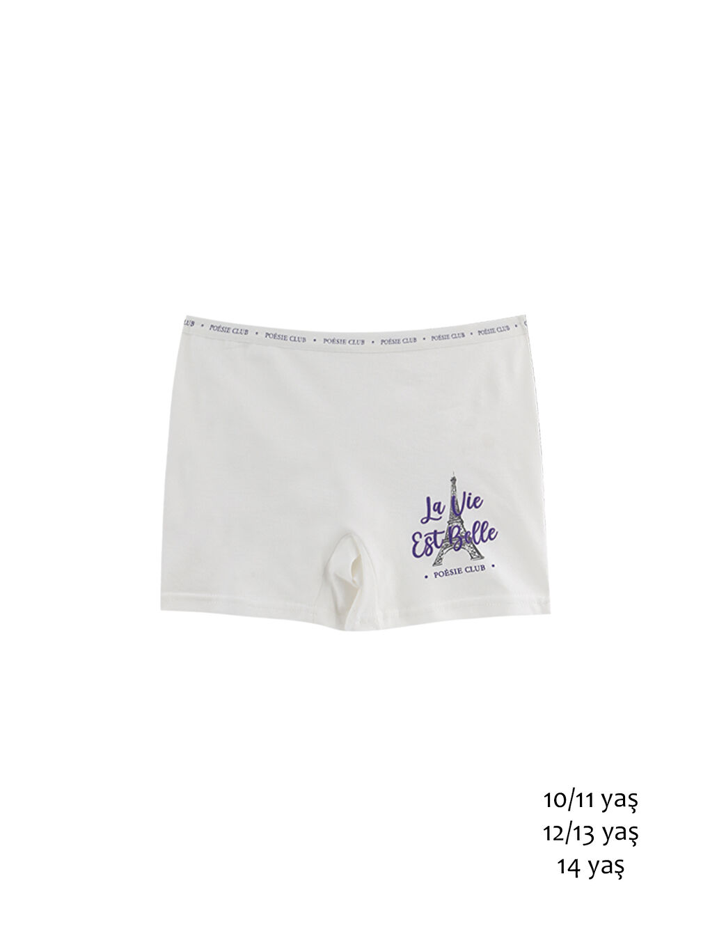 Karışık Kız Çocuk Renkli Pamuklu Boxer 5'li Paket-3