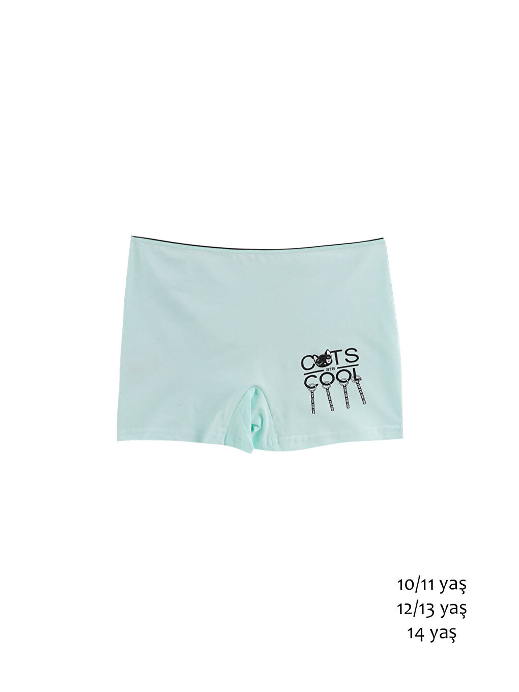 Karışık Kız Çocuk Renkli Pamuklu Boxer 5'li Paket-3