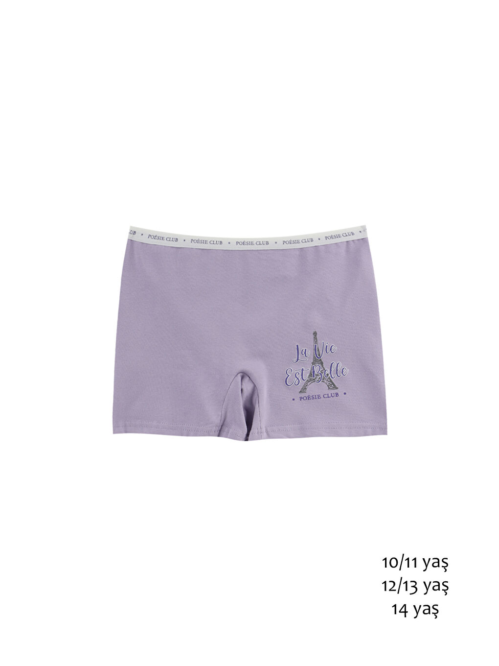 Karışık Kız Çocuk Renkli Pamuklu Boxer 5'li Paket-4