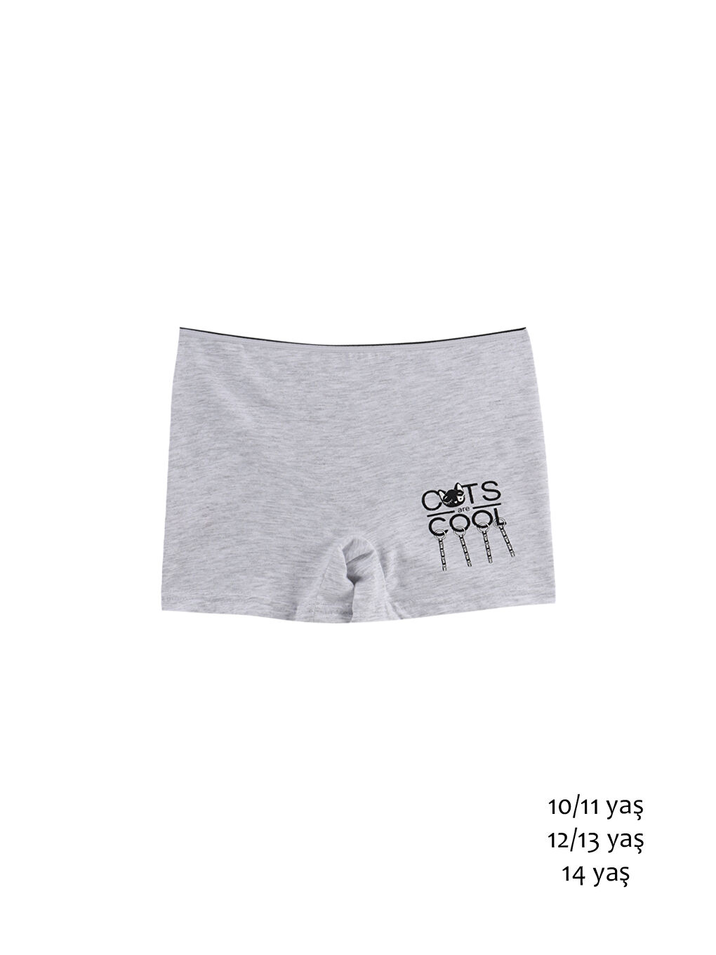 Karışık Kız Çocuk Renkli Pamuklu Boxer 5'li Paket-4