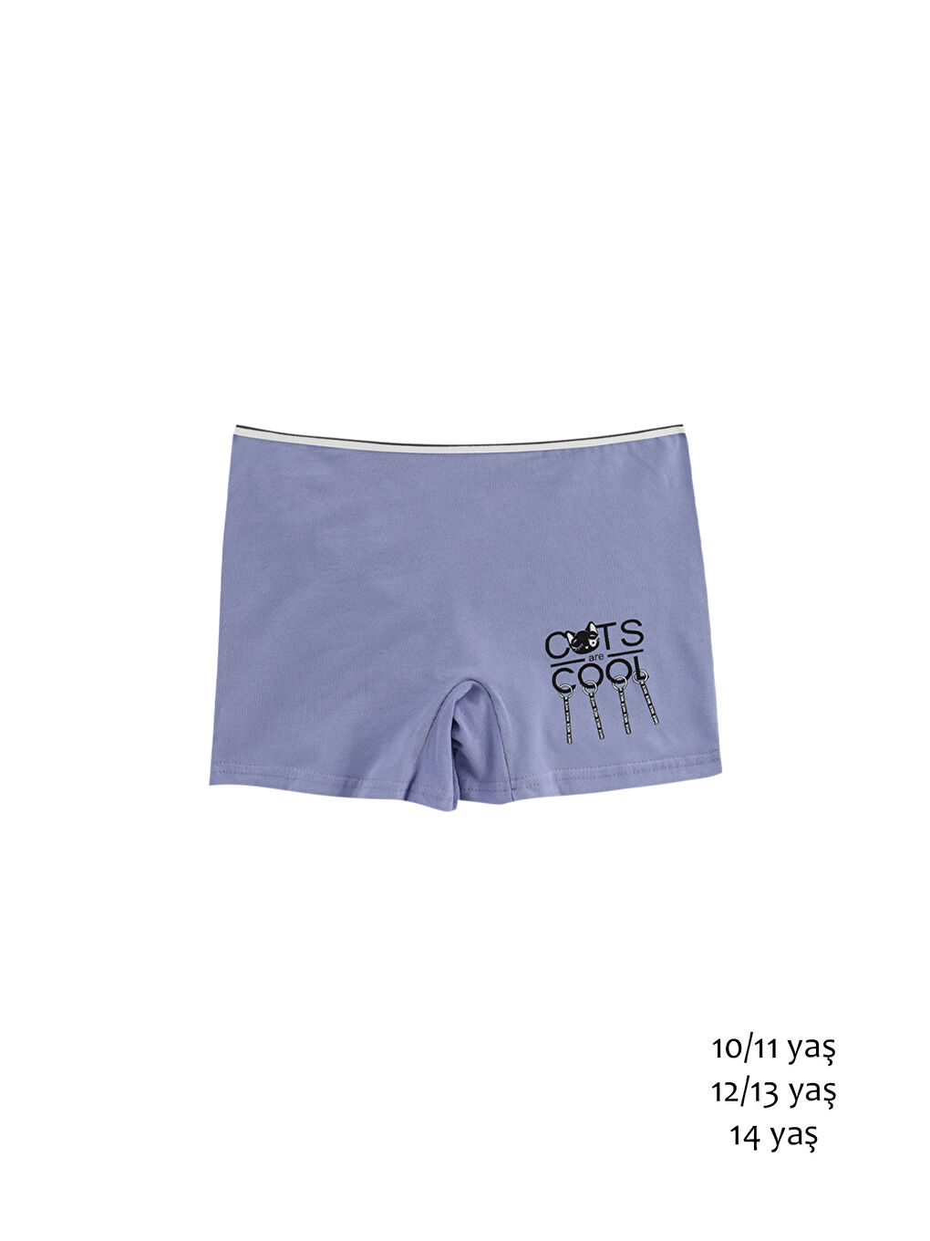 Karışık Kız Çocuk Renkli Pamuklu Boxer 5'li Paket-5