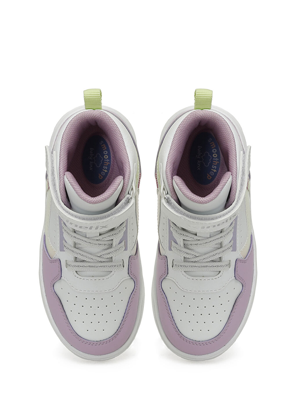 LONVE HI P 5PR Beyaz Kız Çocuk High Sneaker-3