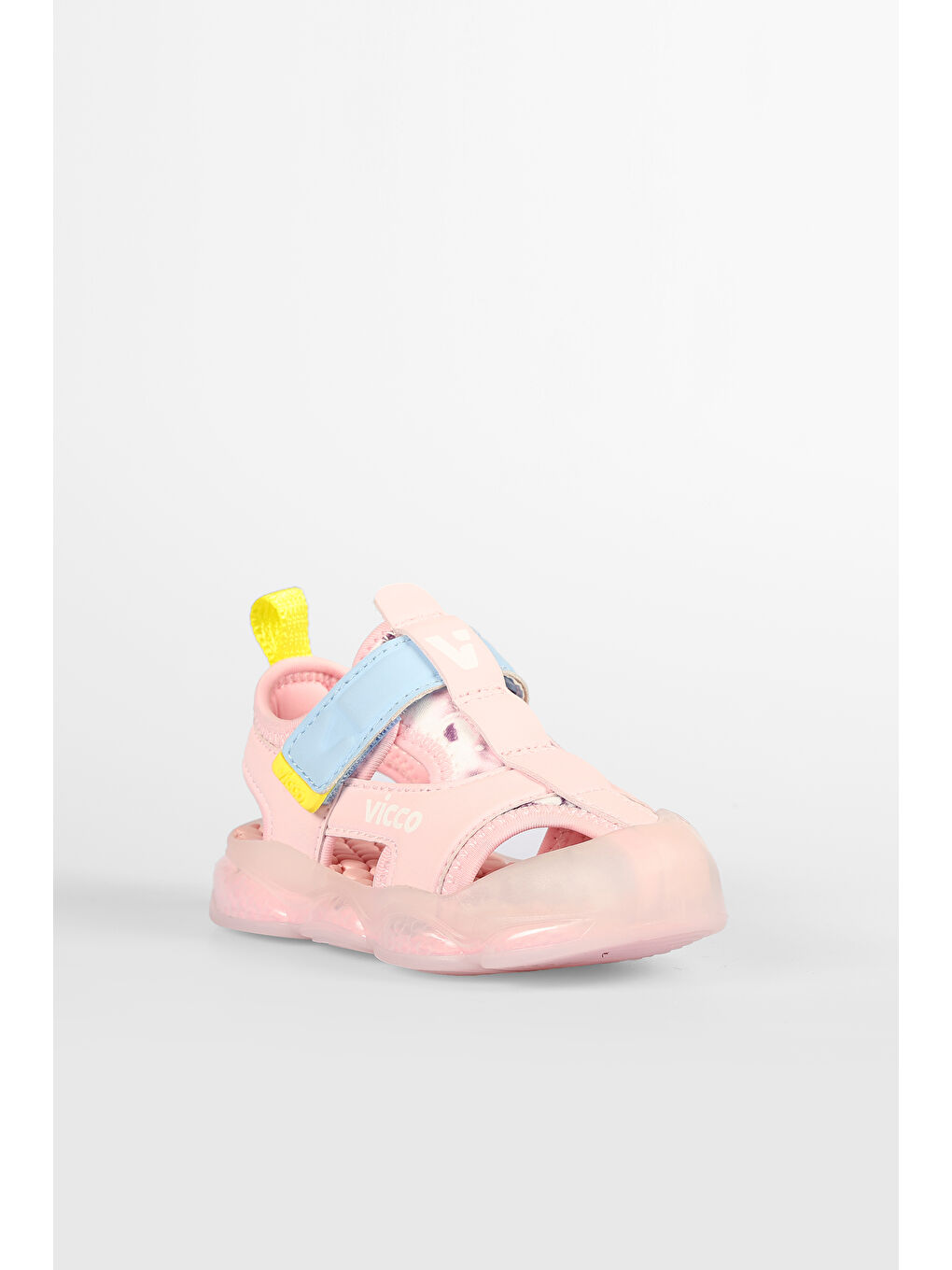 Pembe Live Işıklı Kız Bebek Pudra Sandalet-2