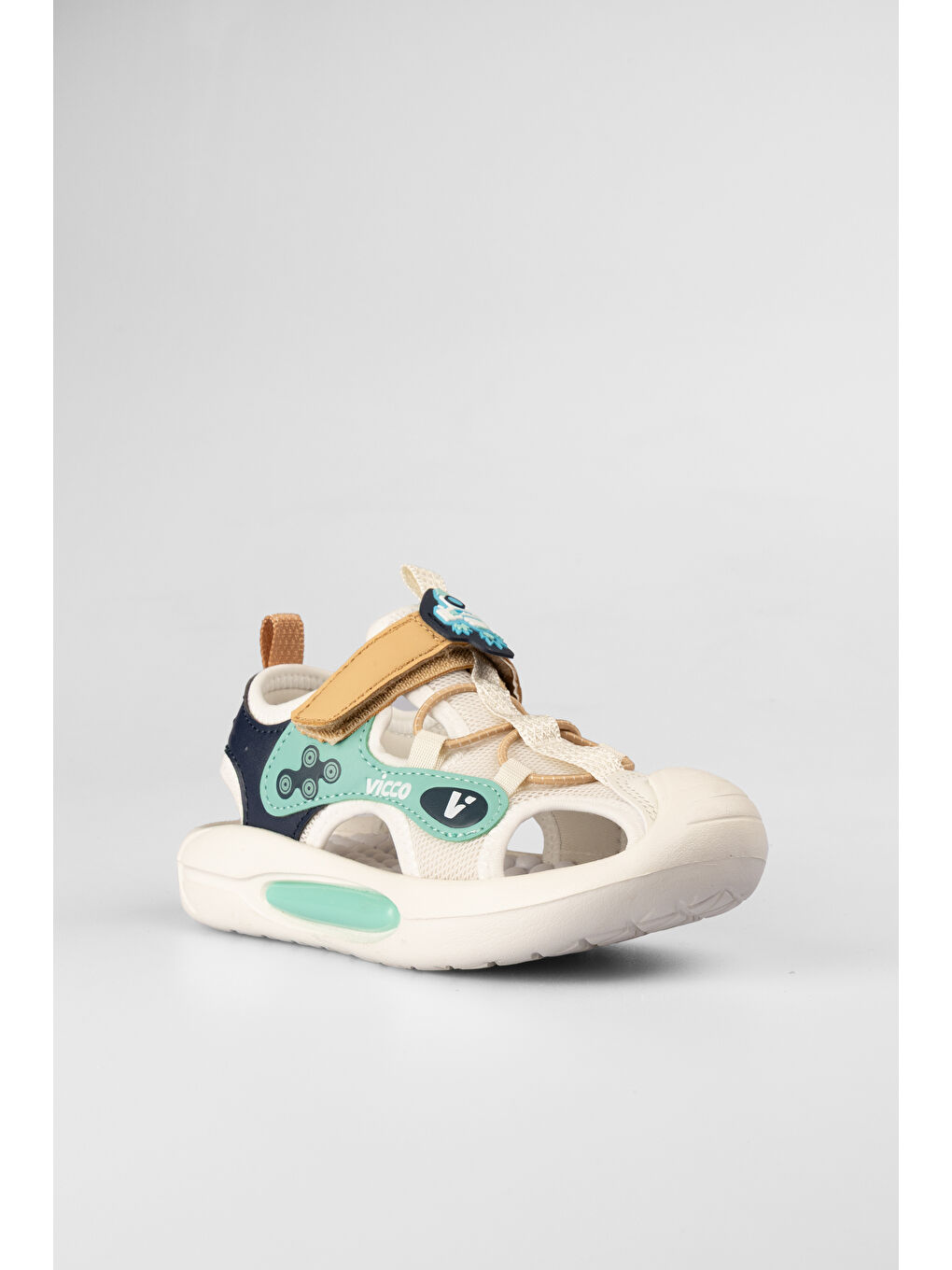 Rocket Işıklı Erkek Okul Öncesi Bej Sandalet-2