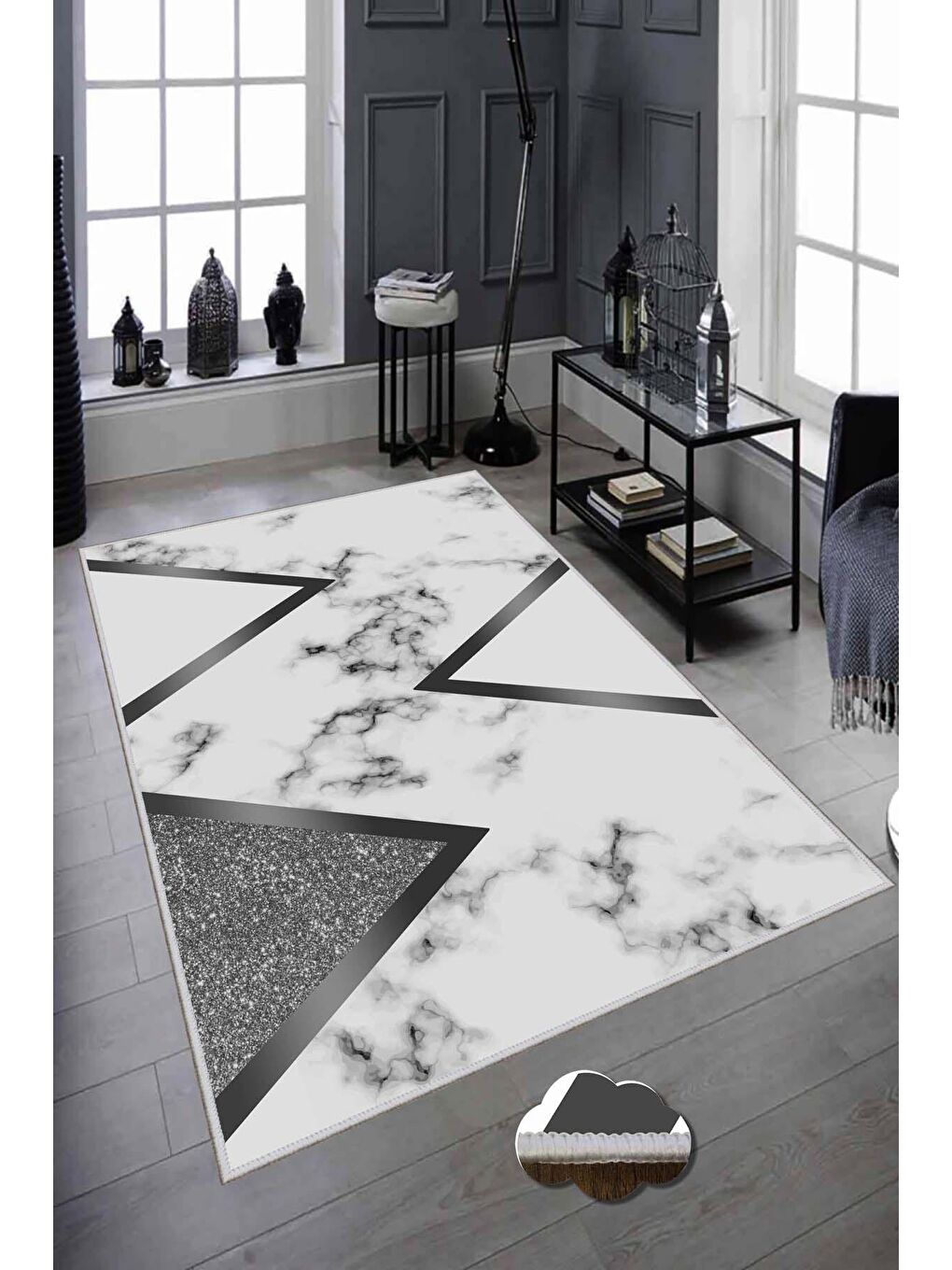 Karışık Dekoratif Özel Tasarım Modern Halı 160x230