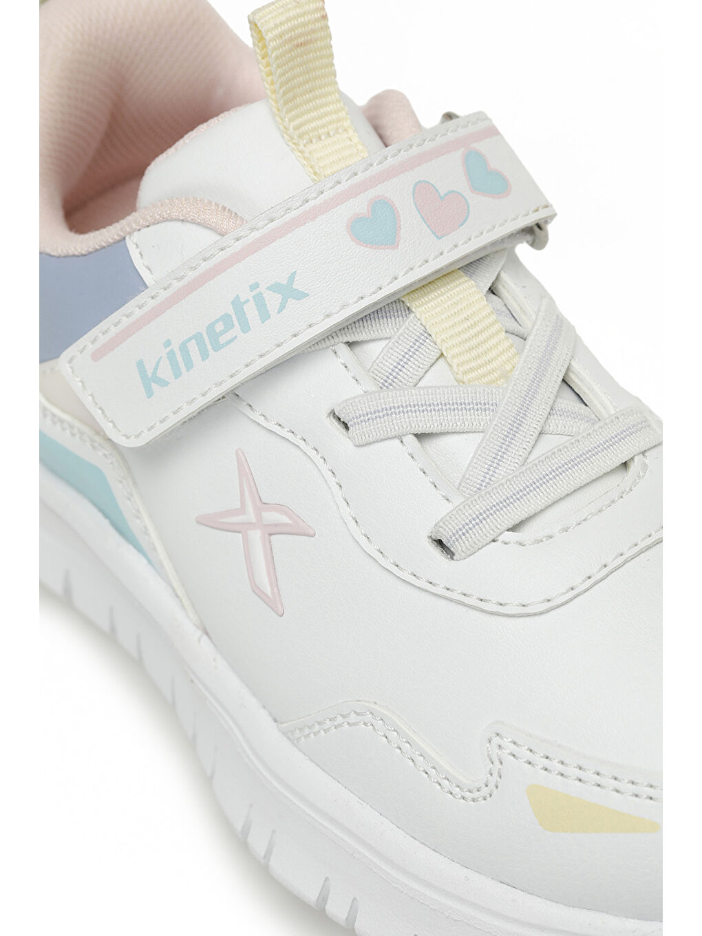 ESGAN PU P 5PR Beyaz Kız Çocuk Spor Ayakkabı-6