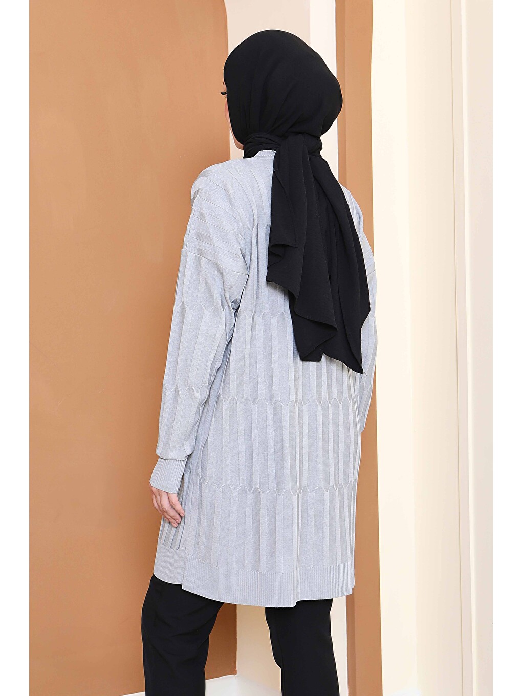 Janjanlı Triko Tunik Gri - 27797-GRI-1