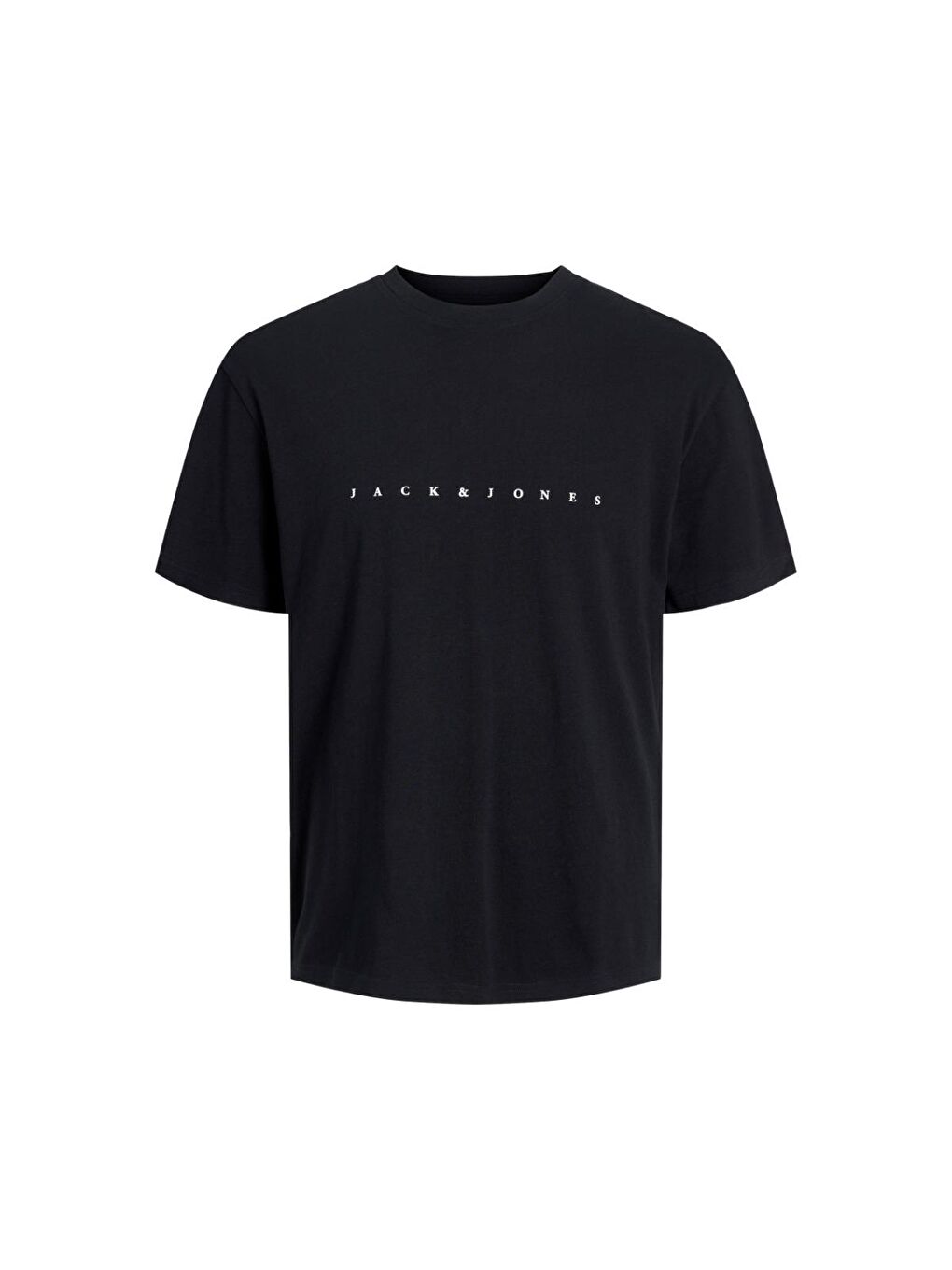 Star Erkek Siyah Yuvarlak Yaka Tişört-3