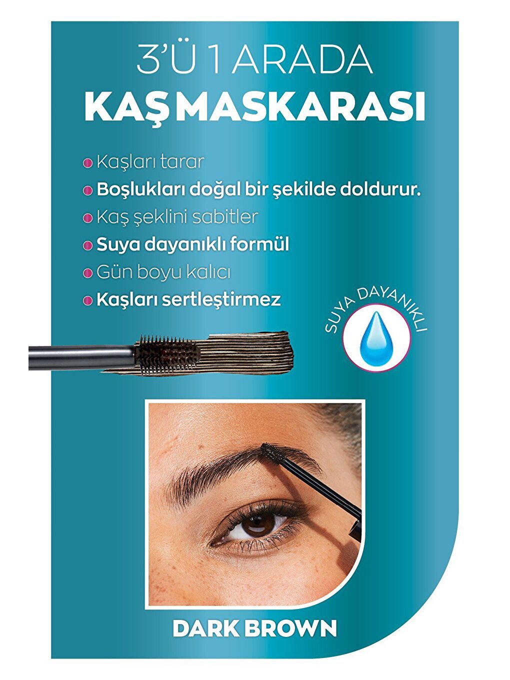 AVON Renksiz Brow Boost Kaş Jeli Dark Brown - 2