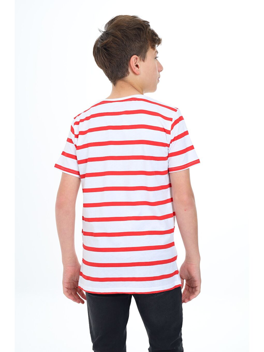 Kırmızı Erkek Çocuk Baskılı Tişört-3