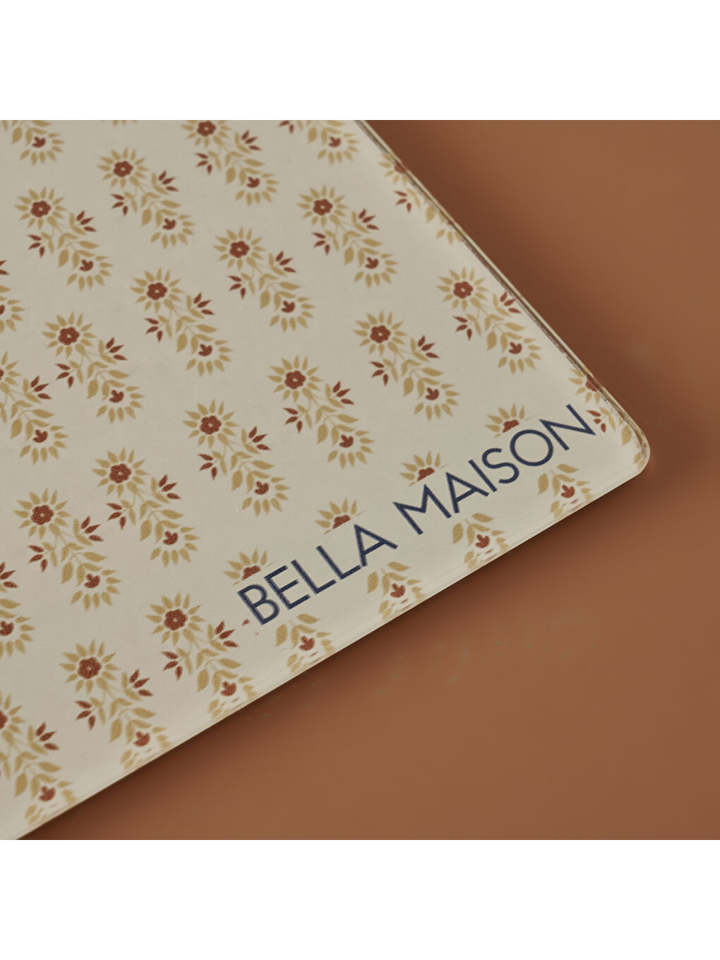 Bella Maison Indian Flower Cam Kesme Tahtası Beyaz (35x25 cm) - 1