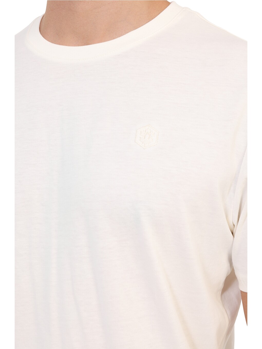 Kısa Kol T-shirt Erkek Beyaz Mb Ct102 C Nk T-sh-2