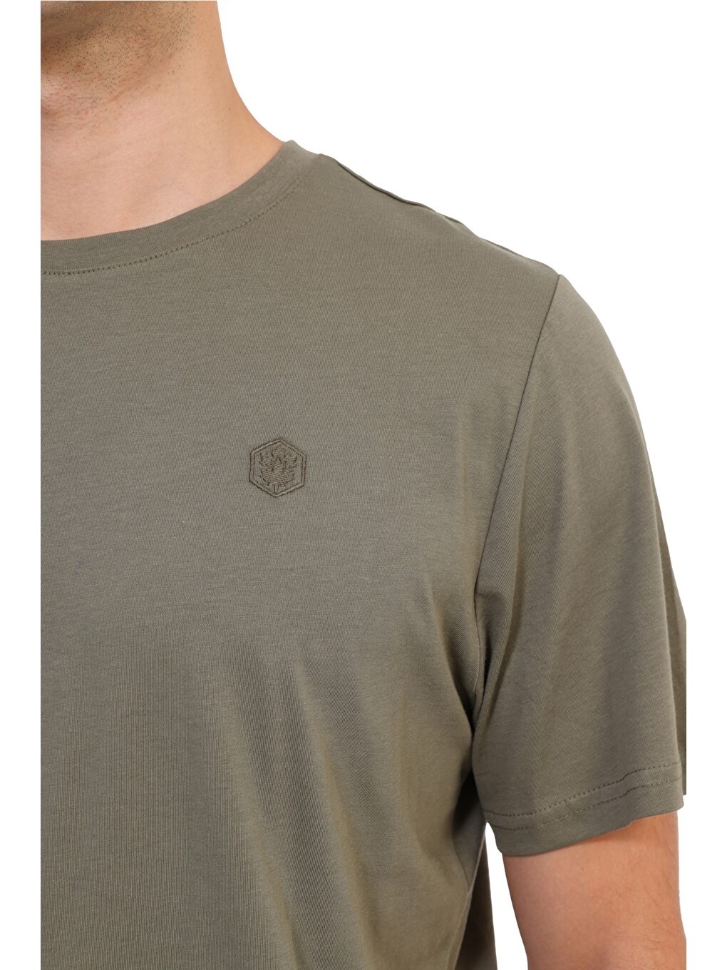 Haki Kısa Kol T-shirt Erkek Hakı Mb Ct102 C Nk T-sh-2