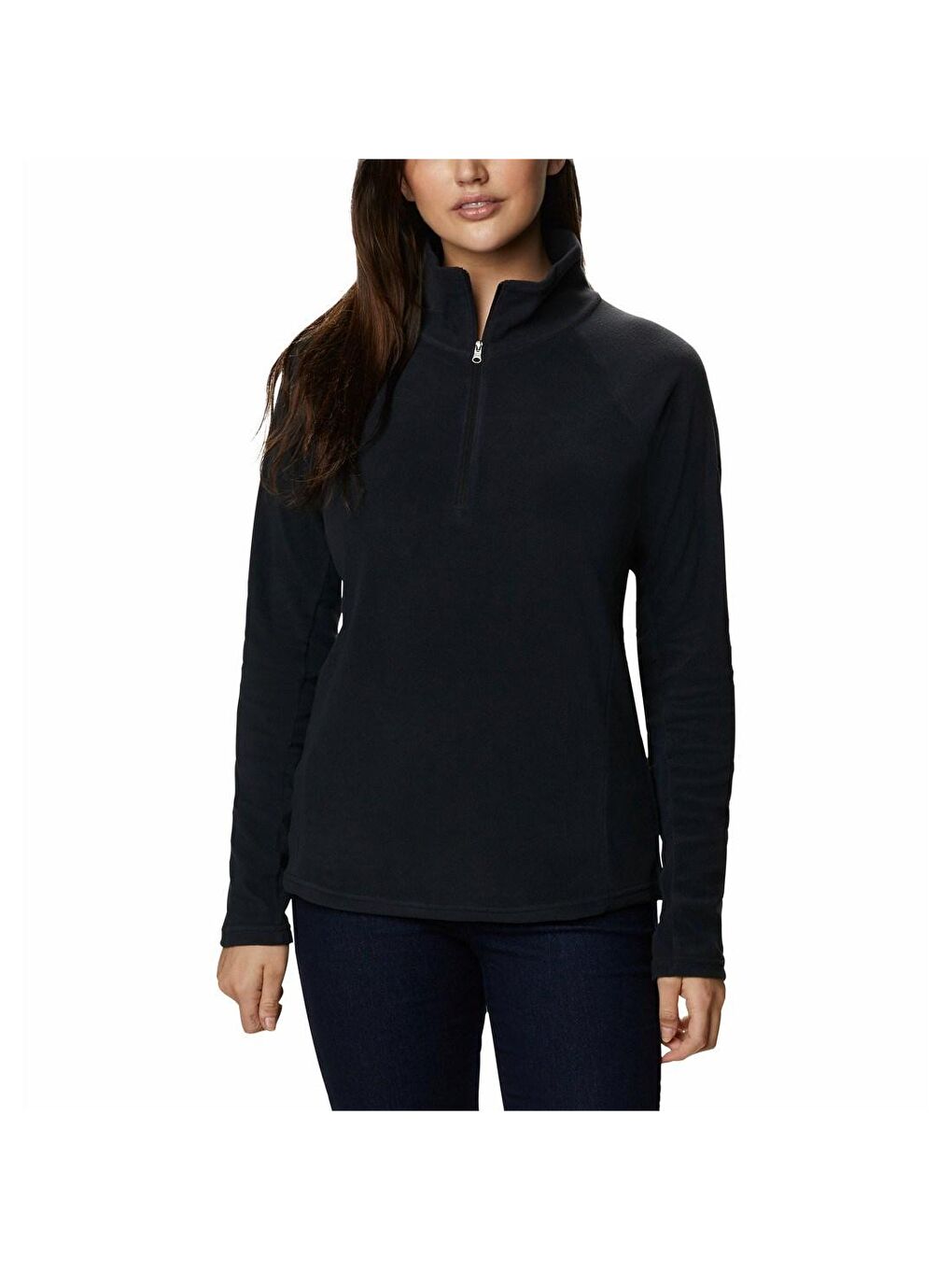 Glacial IV 1/2 Zip Kadın Siyah Polar Sweatshirt