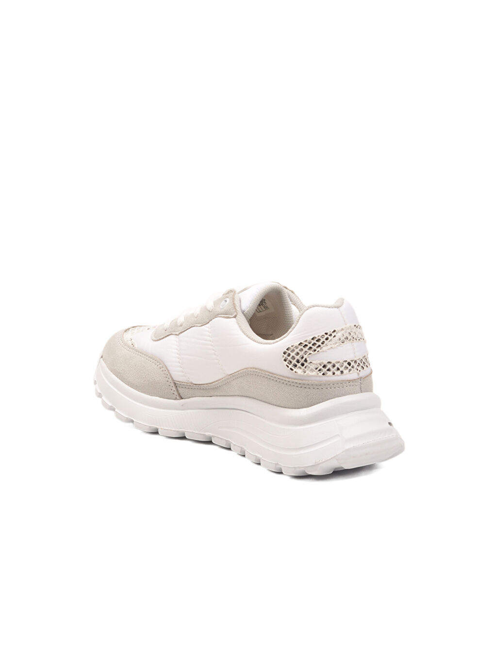 Beyaz Bağcıklı Hafif Esnek Kadın Spor Ayakkabı Roni G-3