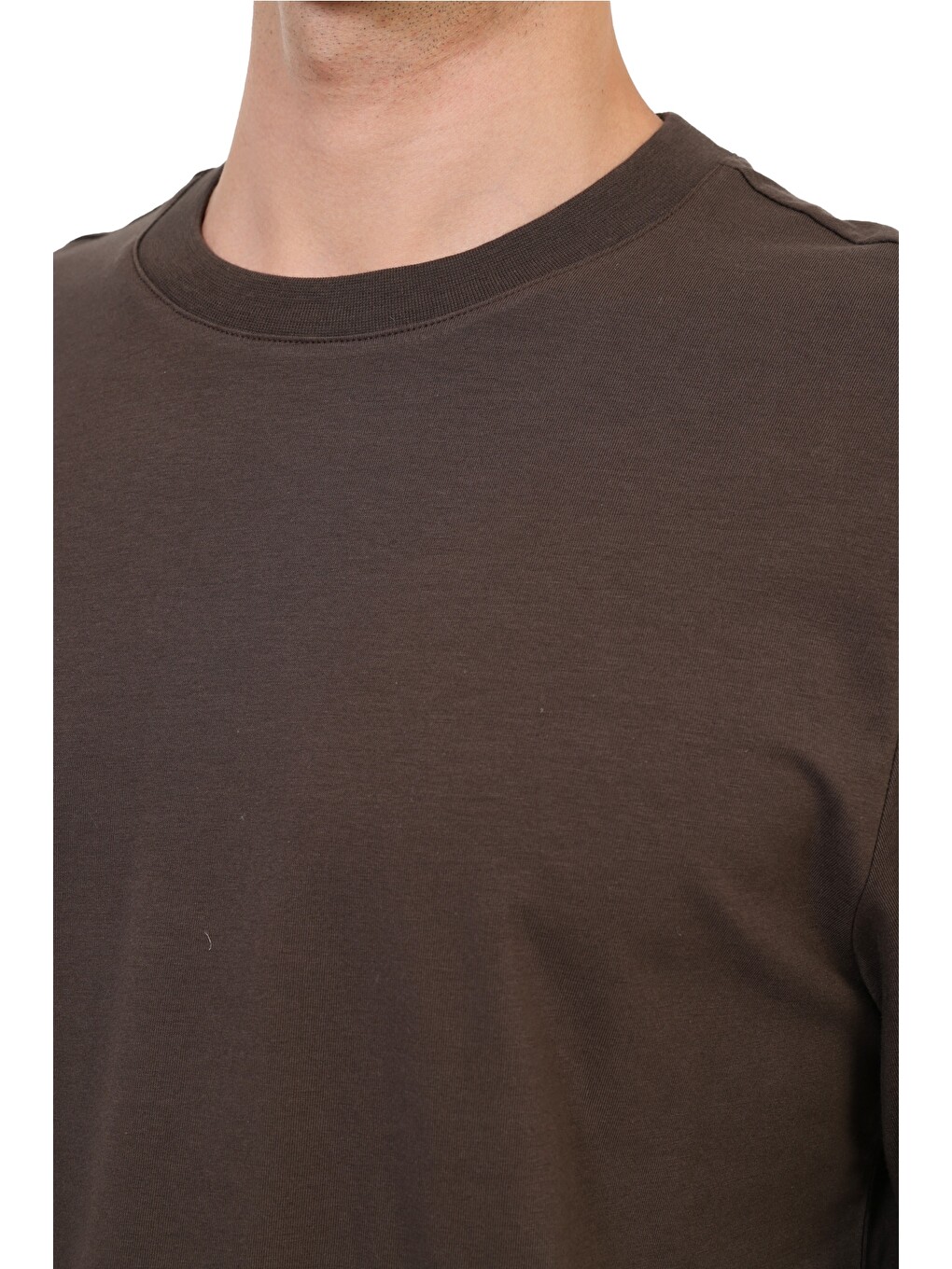 Uzun Kol T-shirt Erkek Kahverengi Mb 14yukol-2