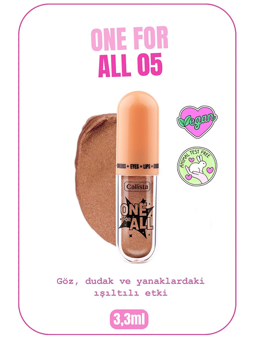 LC WAIKIKI Kahverengi One For All 05 That Antique Eyes & Lips & Cheeks Likit Göz Farı