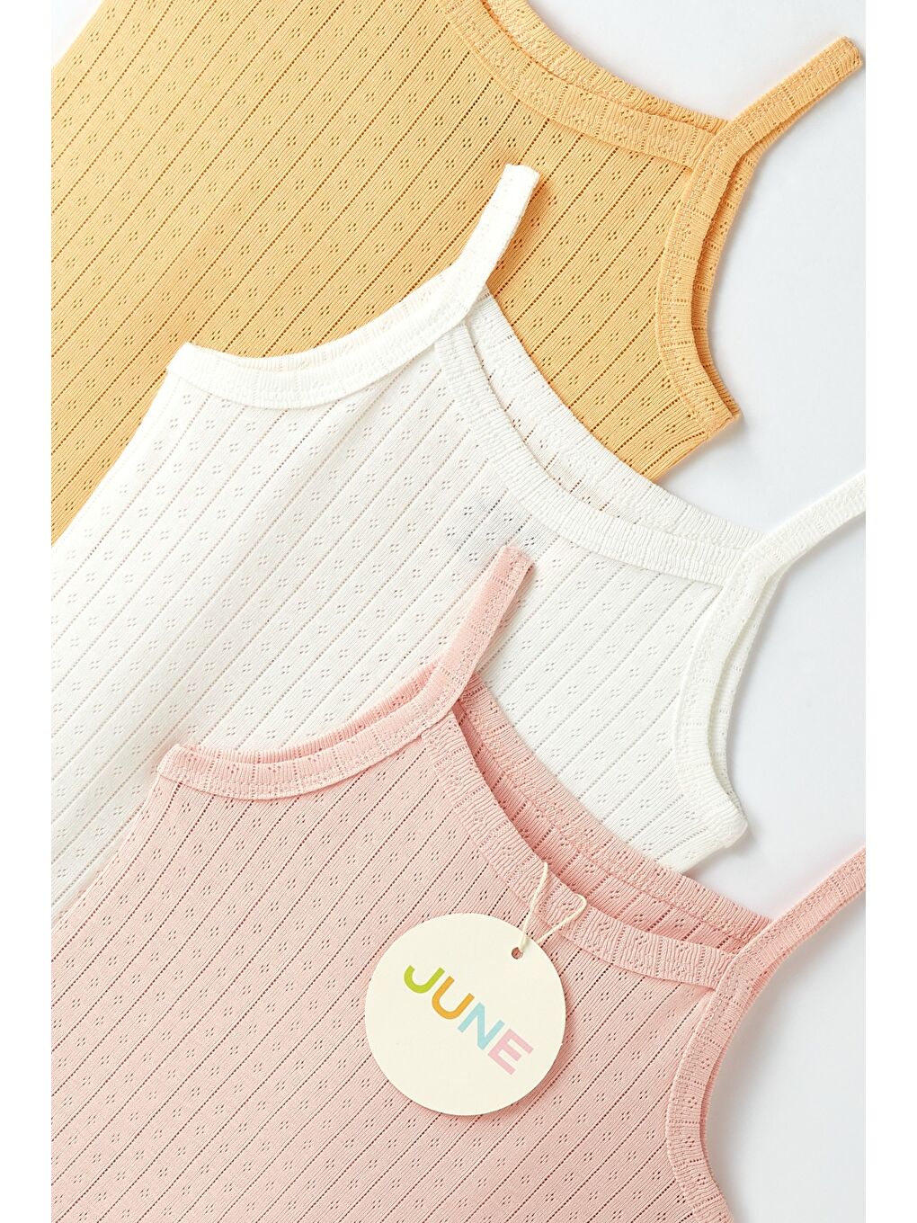 Pembe Bebek 3lü Ajurlu Askılı Body-3