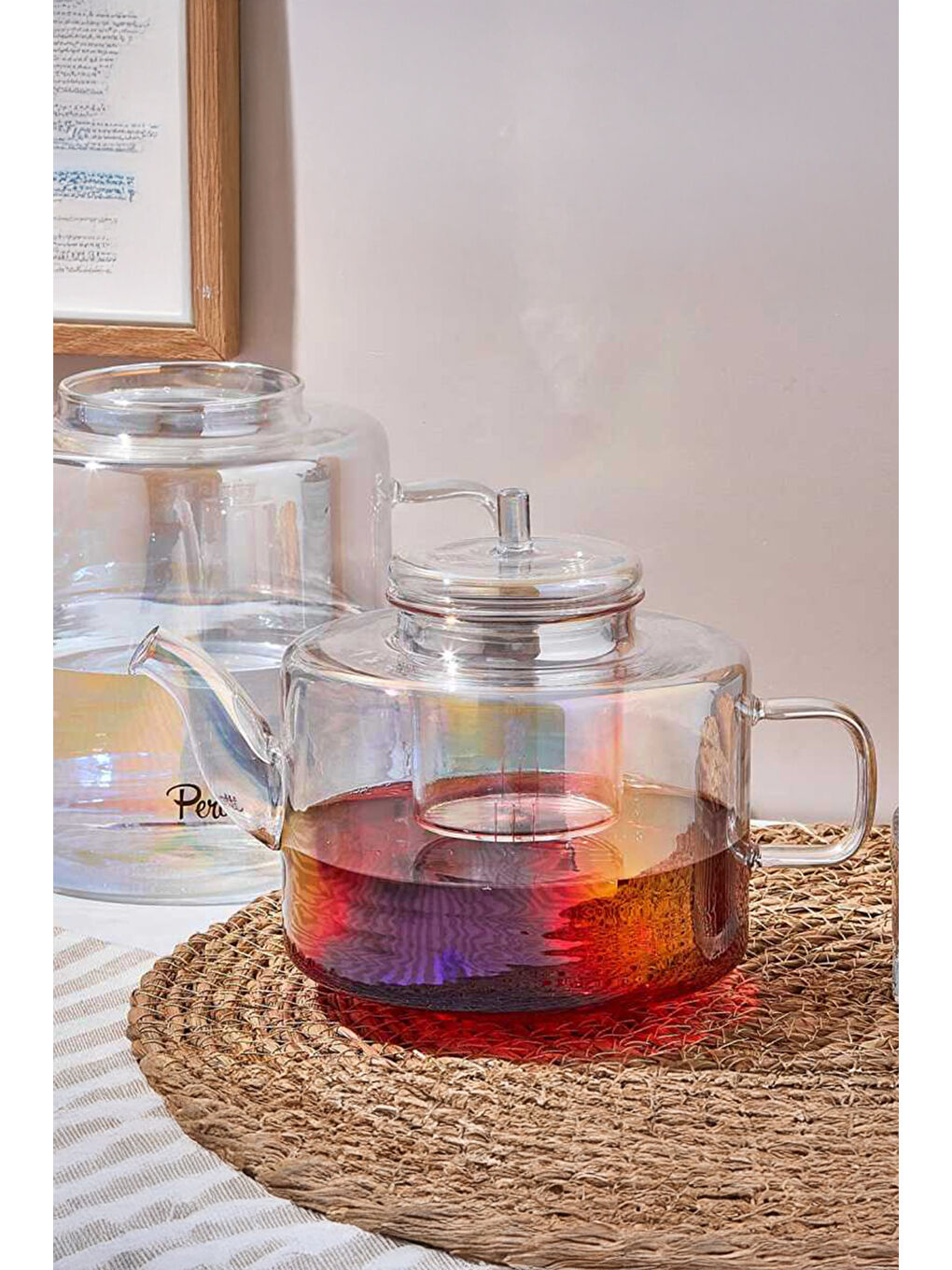 Renksiz Tobby Lusterli Borosilikat Çaydanlık 1.1l 1.75l-1