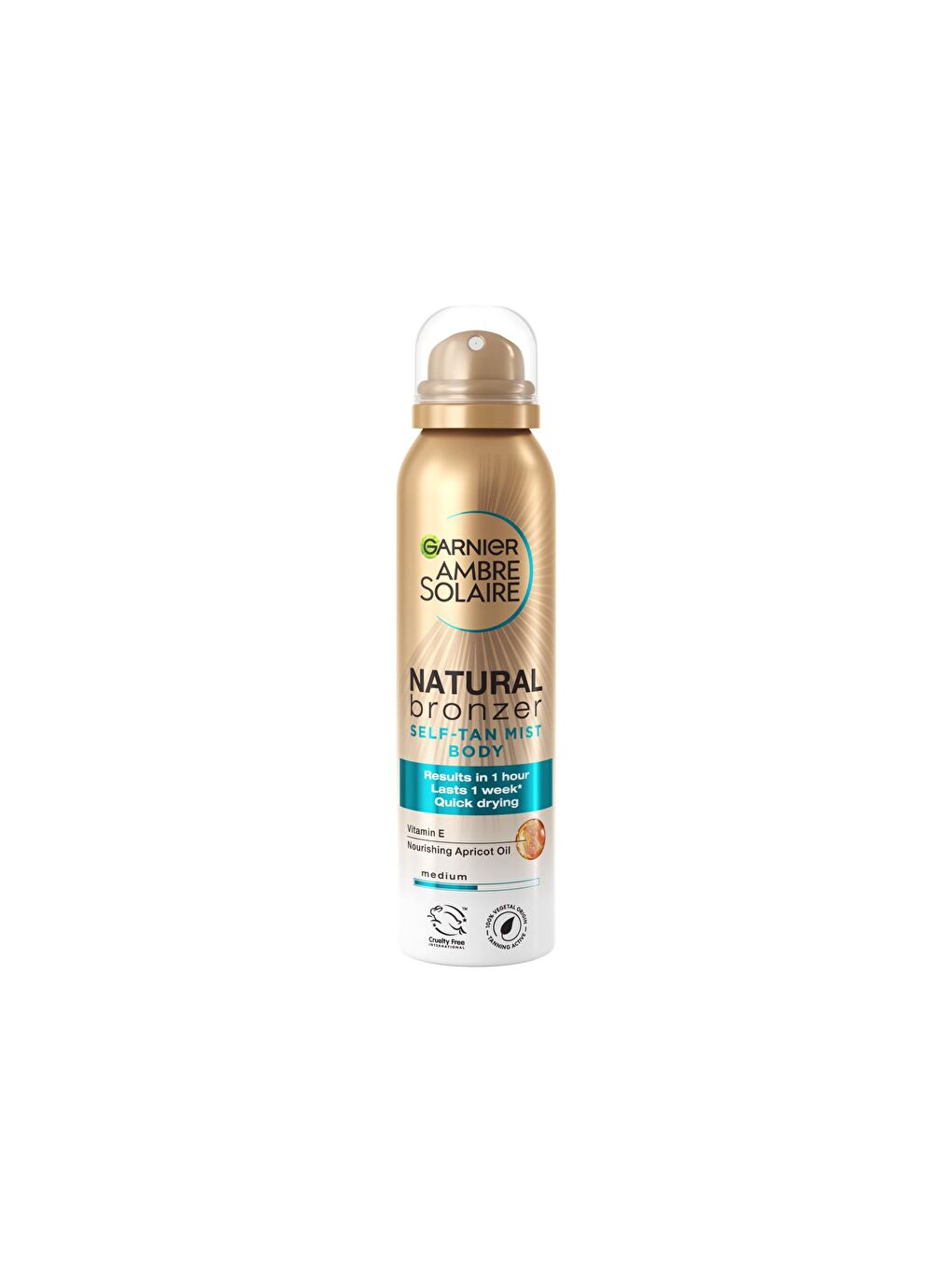 GARNIER Şeffaf Ambre Solaire Natural Bronzer Güneşsiz Bronzlaştırıcı Sprey 150ml