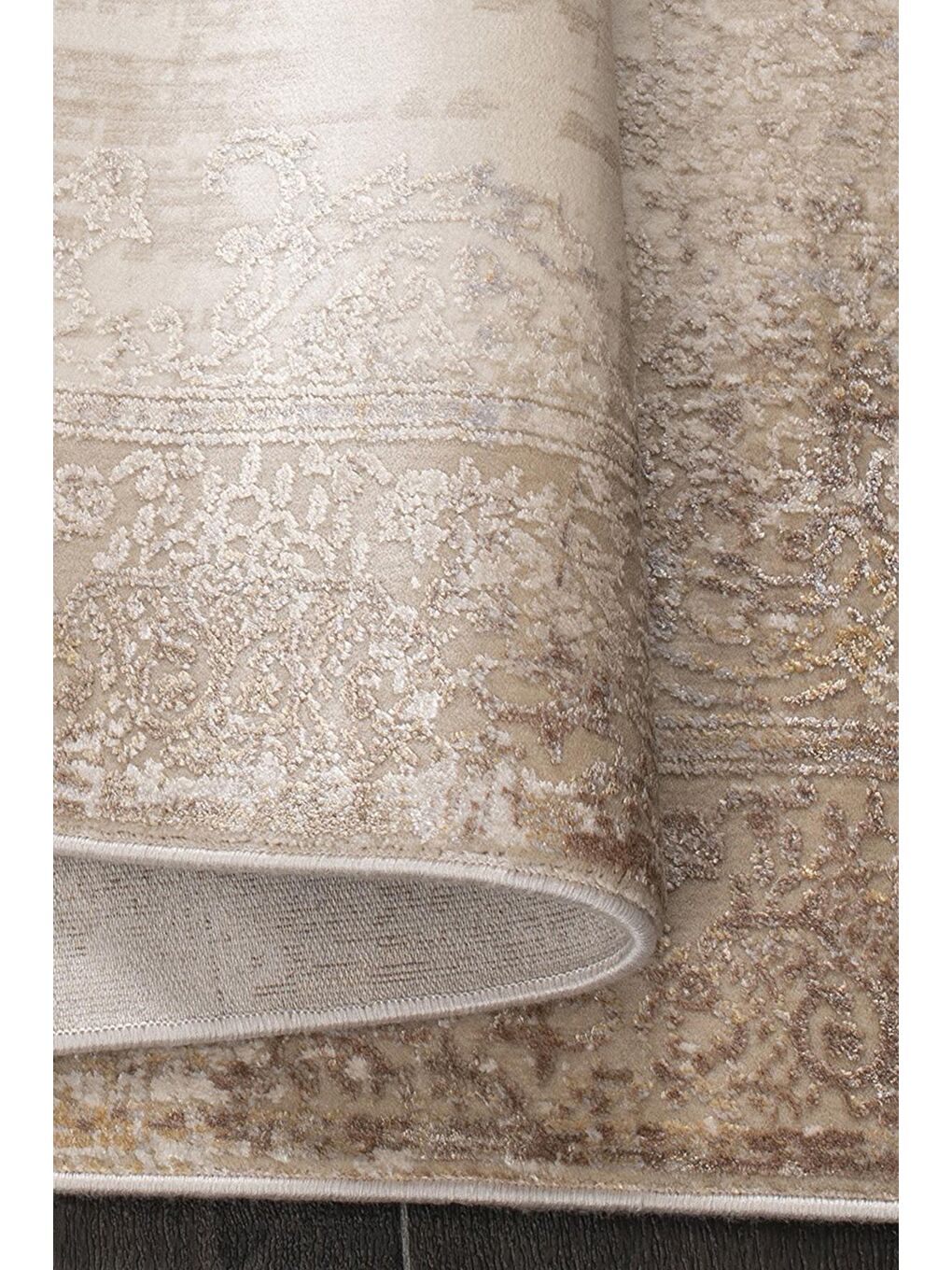 Bej Granada 6060 Akrilik Modern Dokuma Halı-80x300-1