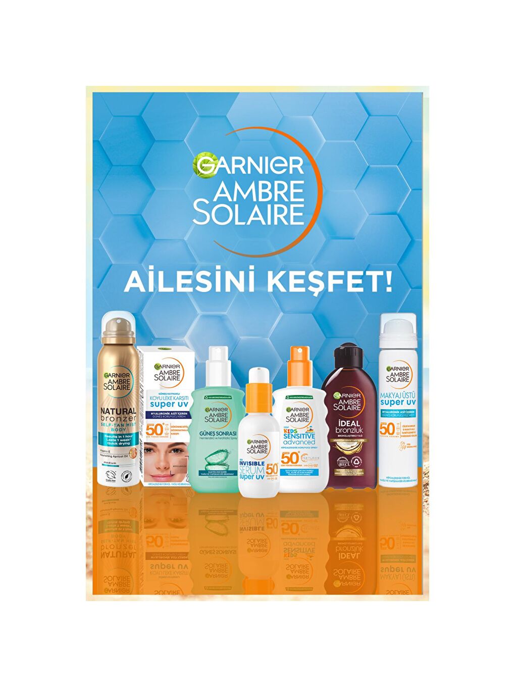 GARNIER Şeffaf Ambre Solaire Invisible Serum Super UV Günlük Güneş Koruyucu Serum 30 ml - 3