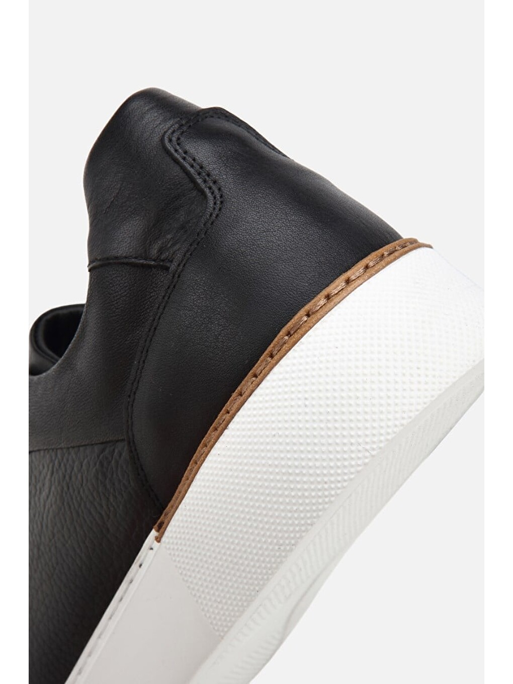 Erkek Siyah Bağcıklı Kalın Tabanlı Günlük Sneaker-6