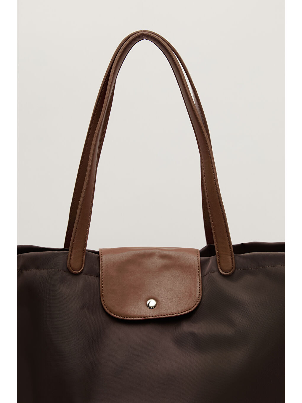 Kahverengi Mari Large Shopper Çanta Acı Kahve-4