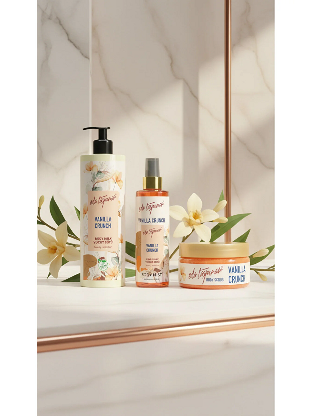 Vanilla Crunch Vanilya Vücut Peelingi, Büyüleyen Cilt Bakım Serisi, Sen de Büyüle Herkesi!,  300 gr-1