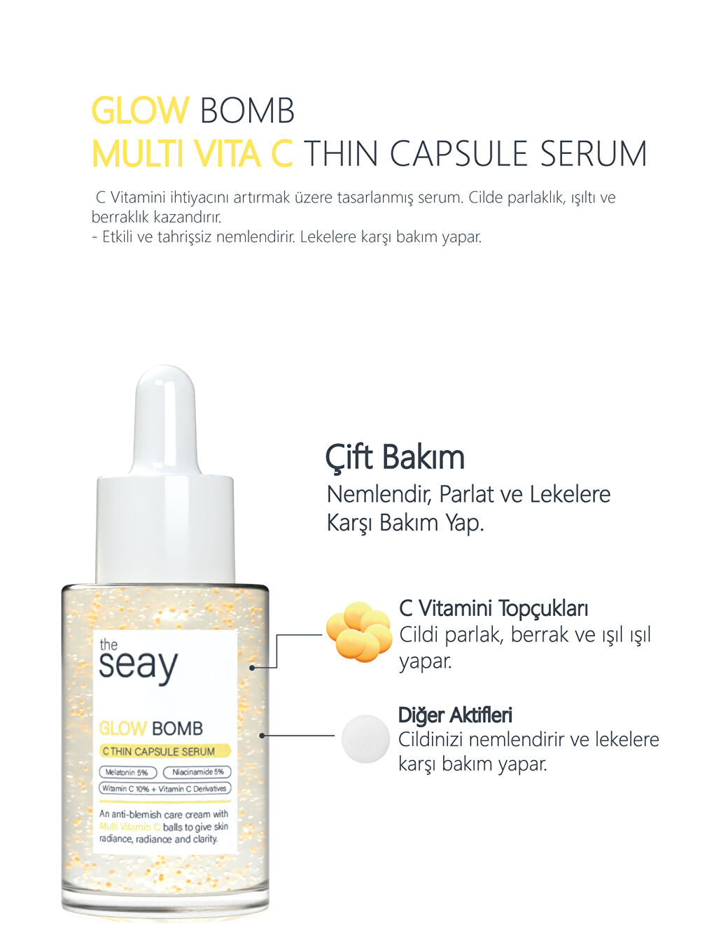 Glow Bomb Multi C Vitamini Thin Kapsül Serum | Aydınlatıcı, Parlatıcı Ve Leke Karşıtı | Nemlendirici-1