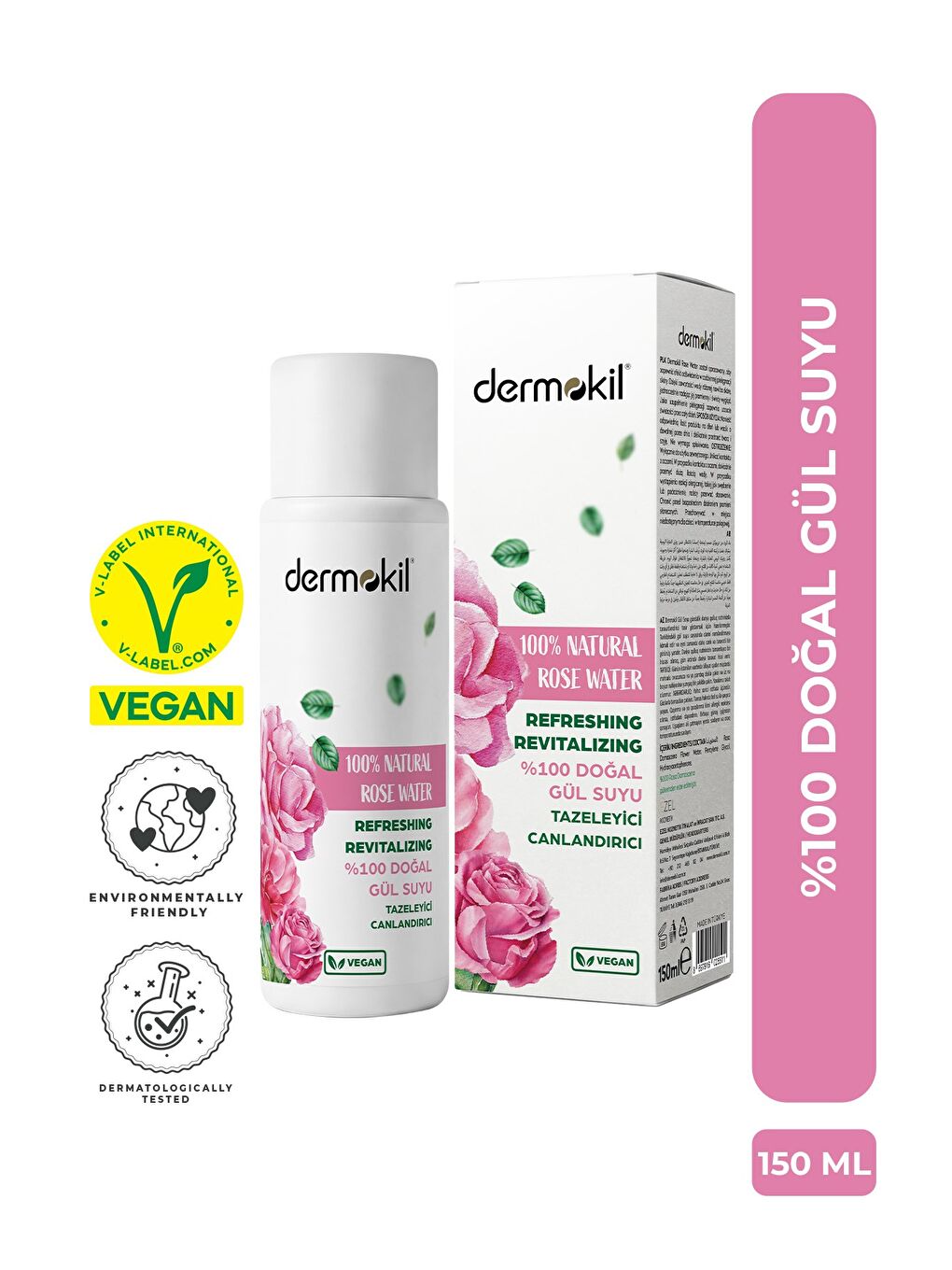 %100 Doğal Gül Suyu 150 ml