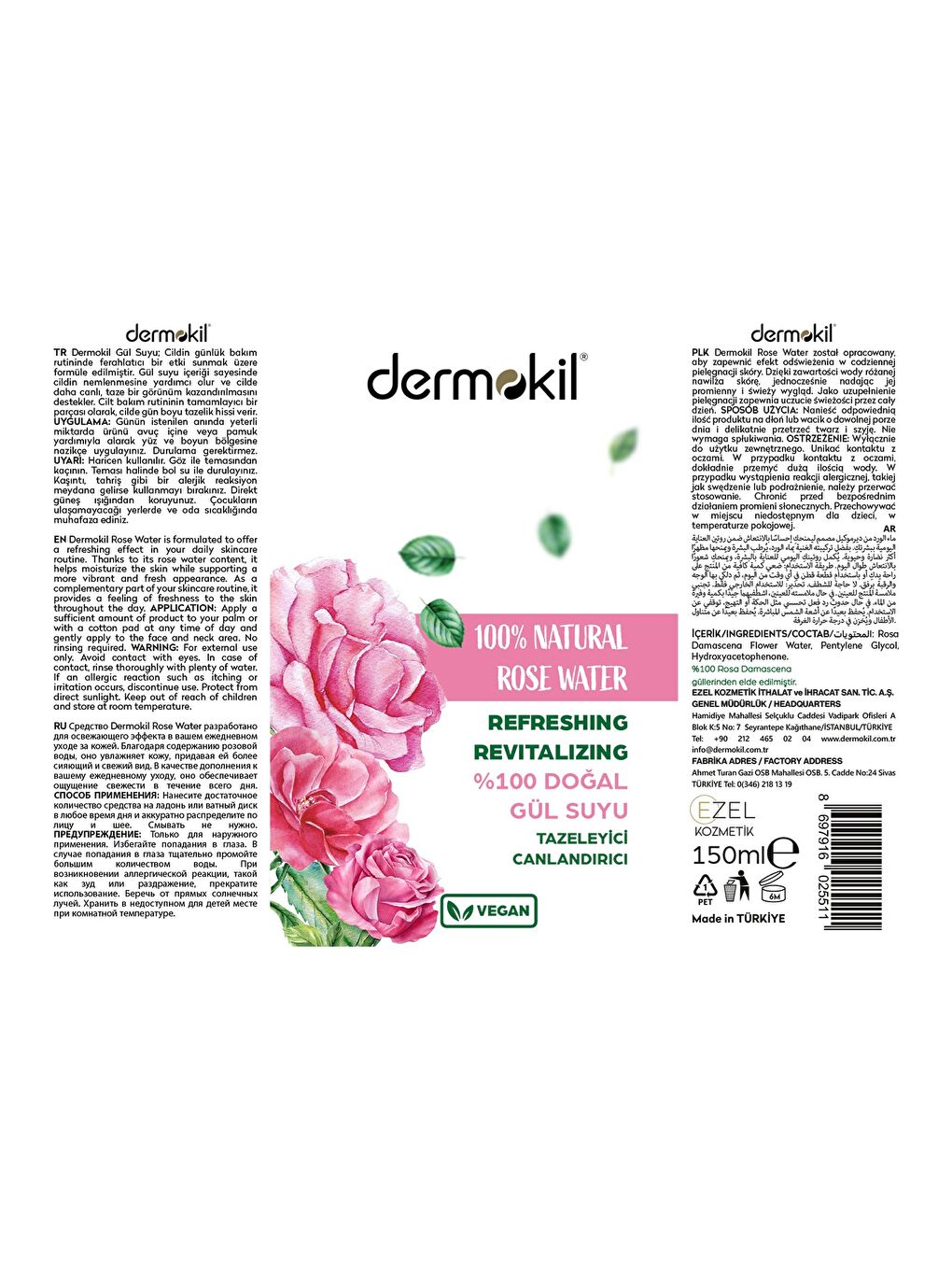 %100 Doğal Gül Suyu 150 ml-4