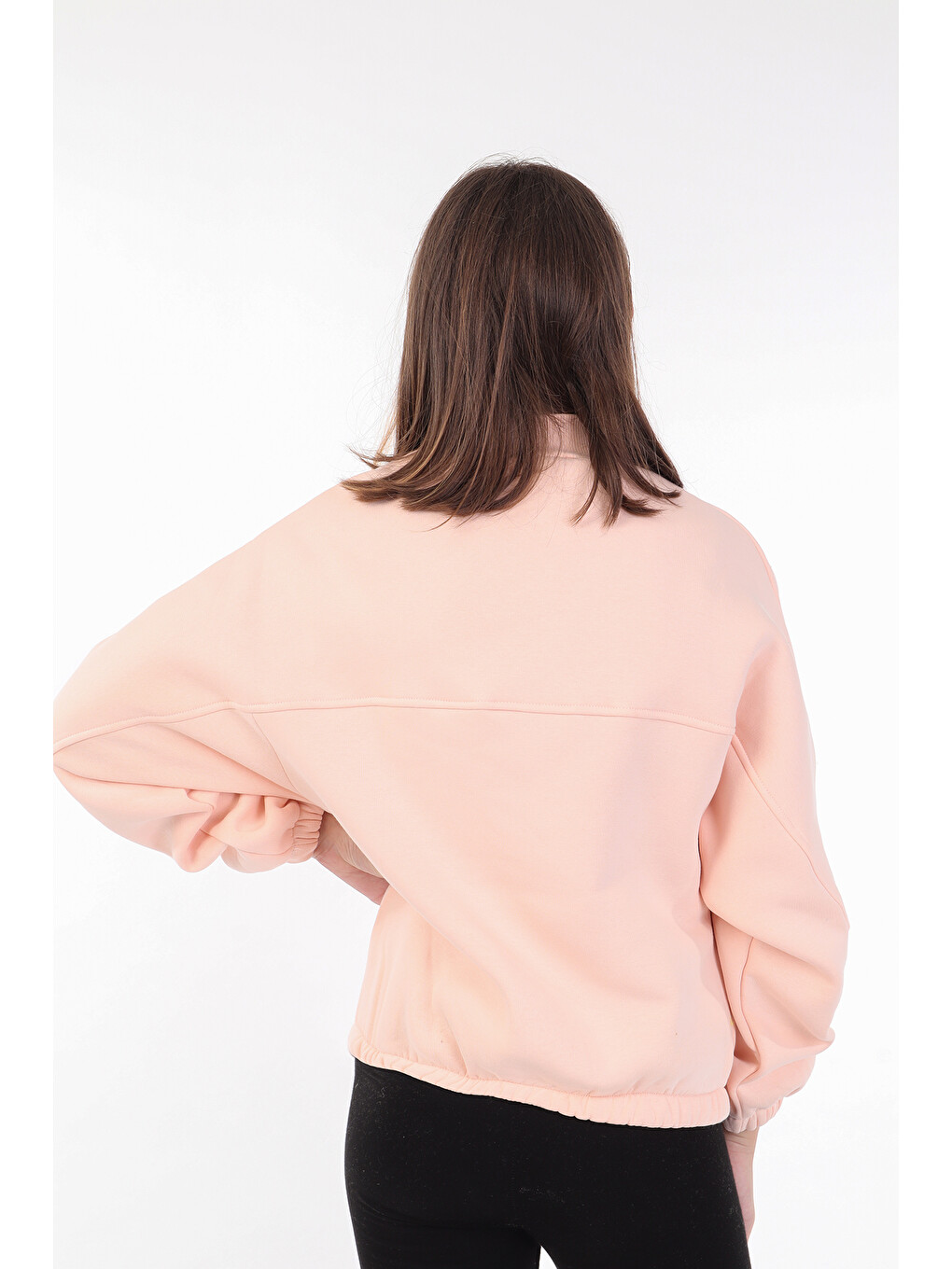 Pembe Kız Çocuk Nakışlı Sweatshirt-2