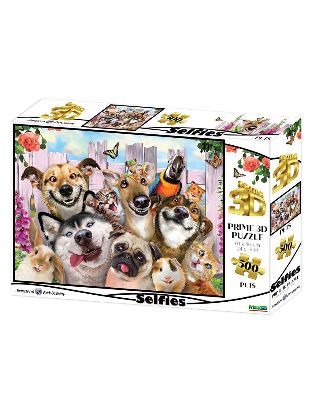 Prime 3D Renksiz Pet Selfie 500 Parça Yetişkin Puzzle 10062