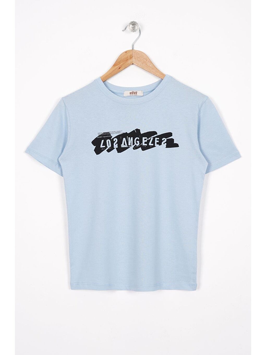 Los Angeles Baskılı Mavi Renk Erkek Çocuk Tshirt