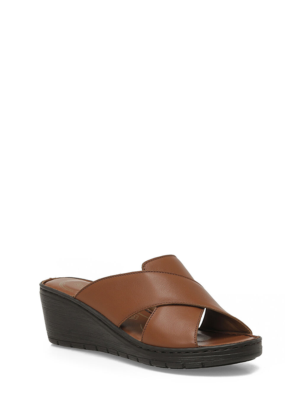 Kahverengi 105811.Z6FX Taba Kadın Terlik-1