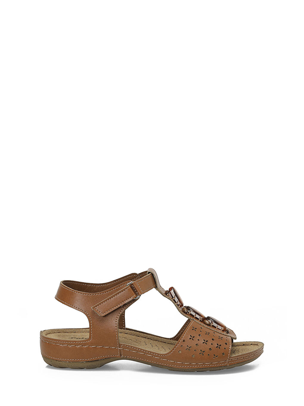 Kahverengi 167231.Z6FX Taba Kadın Düz Sandalet