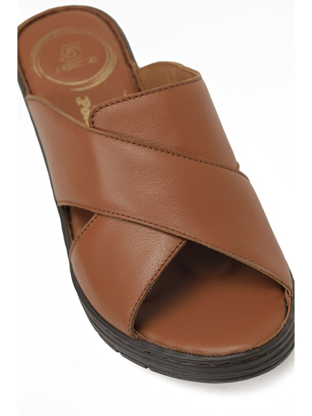 Kahverengi 105811.Z6FX Taba Kadın Terlik-6