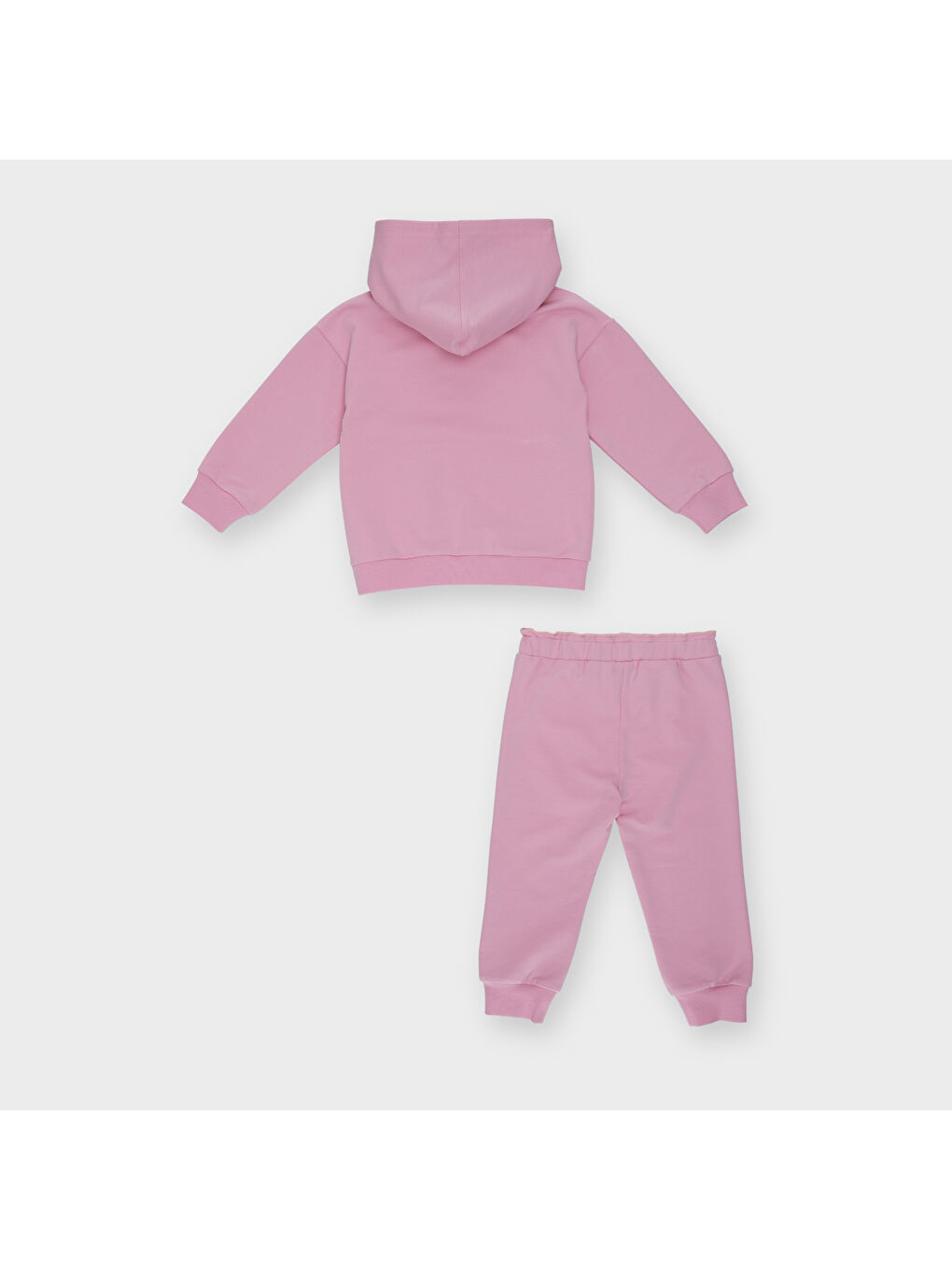 Pembe Kız Çocuk Baskı Detaylı Eşofman Takımı-3