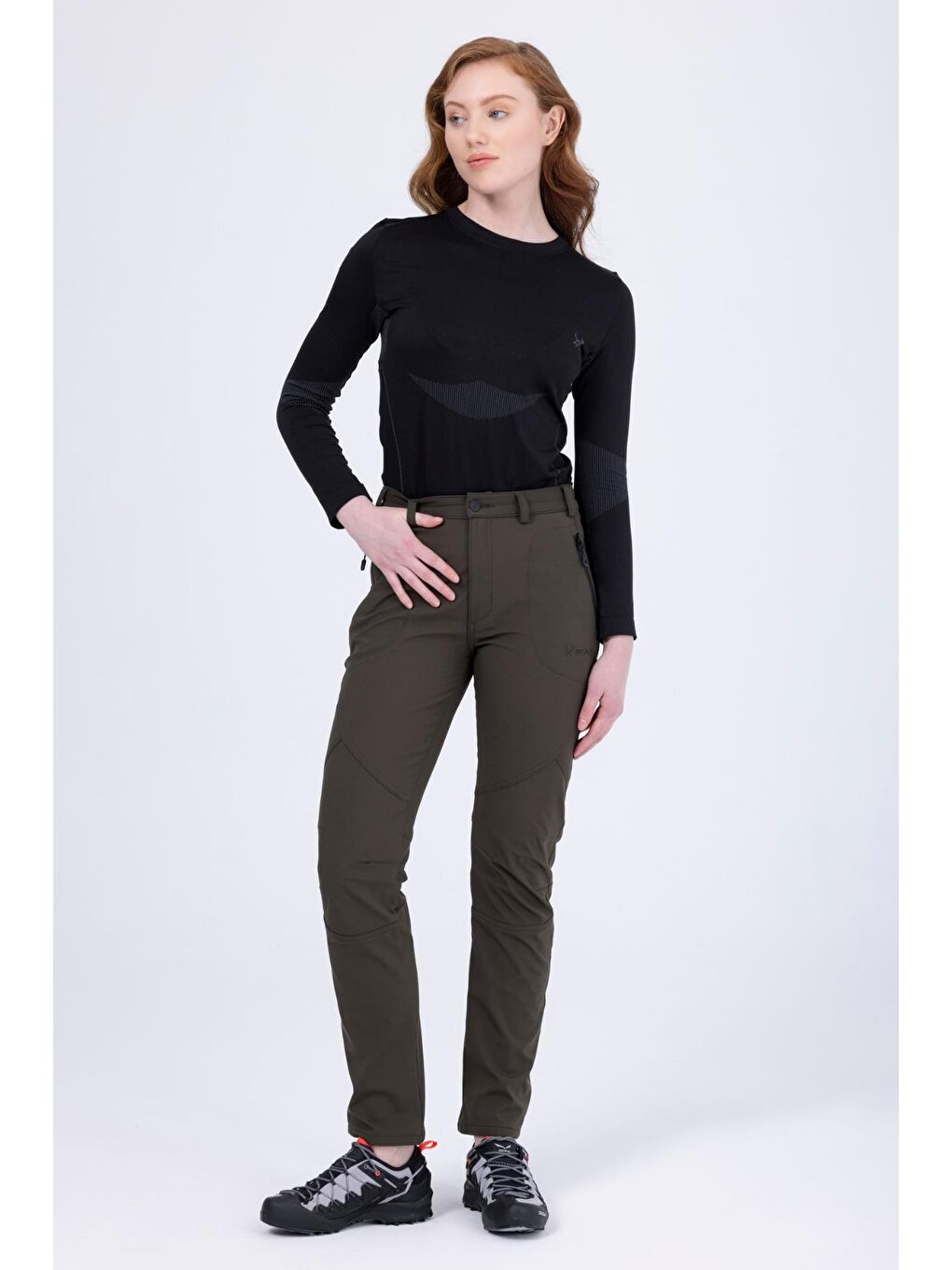 Bosie İnce Softshell Kadın Pantolon Haki