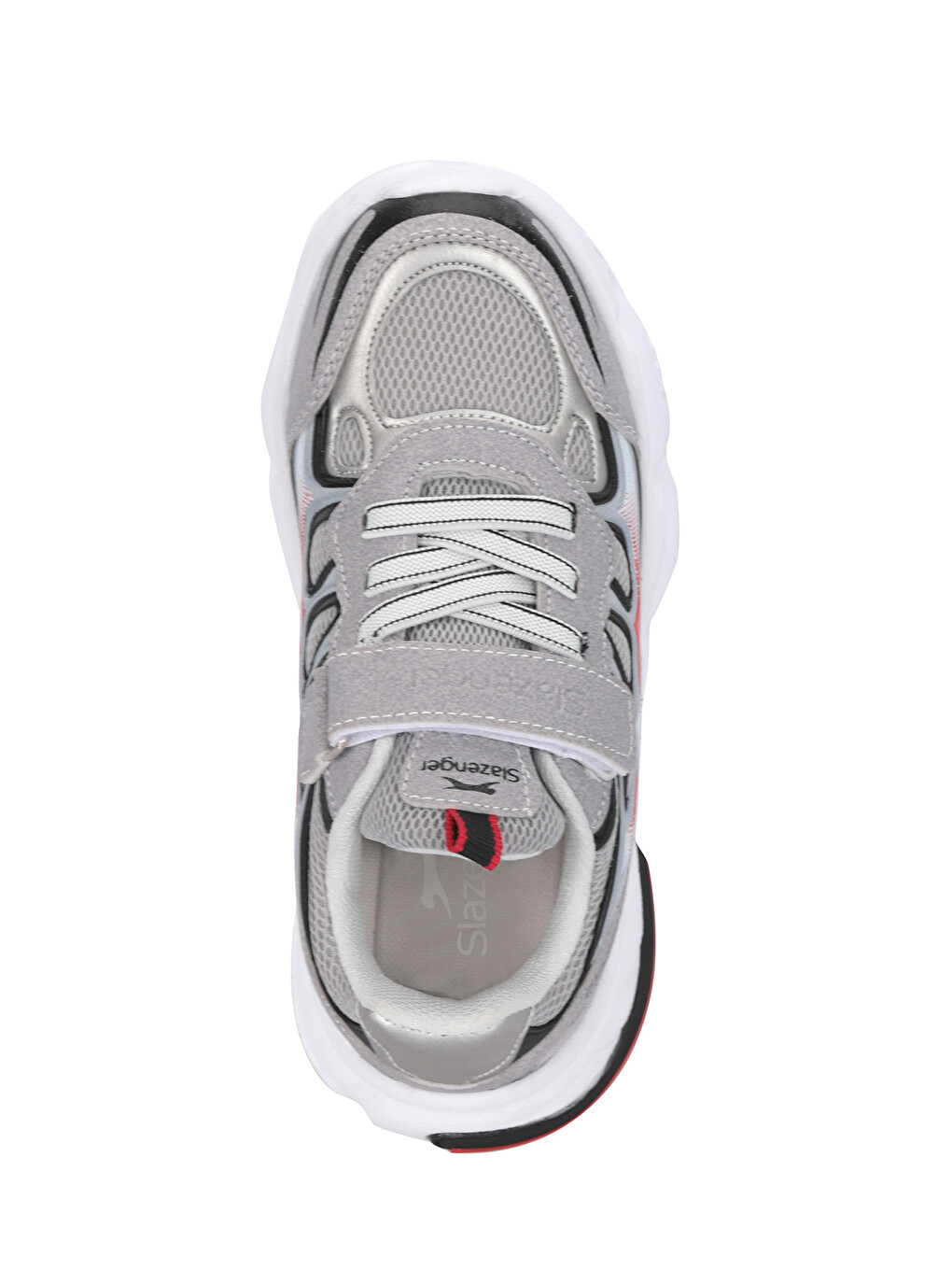 KAFKA P Unisex Çocuk Cırt Cırtlı Gri / Siyah Günlük Spor Ayakkabısı-4