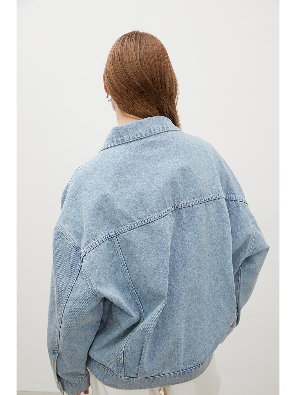 1975 Denim Ceket Buz Mavi-3