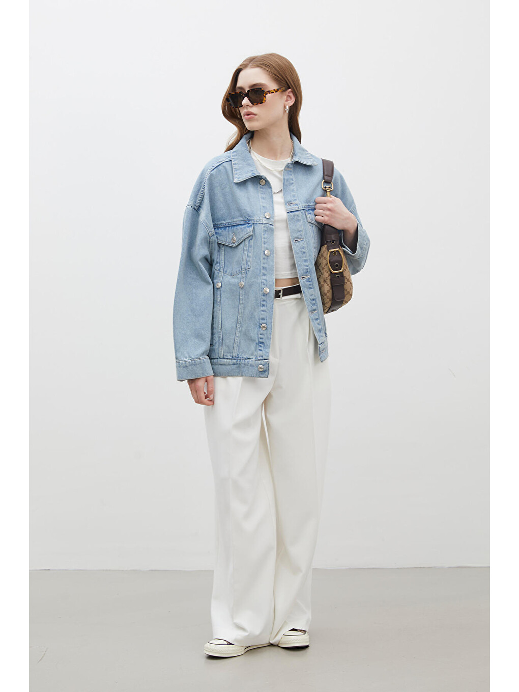 1975 Denim Ceket Buz Mavi-7