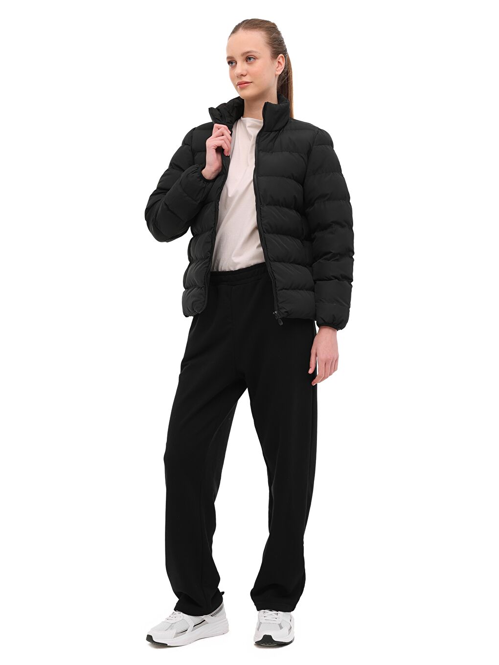 WL 1BLANCO KIMEKA 5PR Siyah Kadın Mont-2