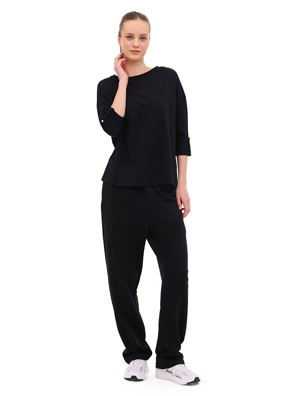 WL 11BILLIE 5PR Siyah Kadın Kısa Kol T-Shirt-2