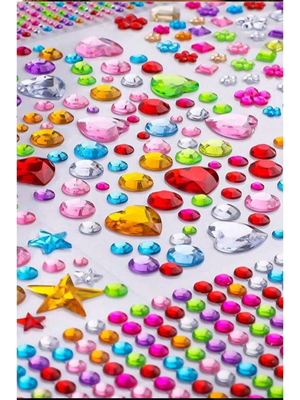 Bedazzle Renkli Kalp Ve Geometirk Desenli Sticker-5