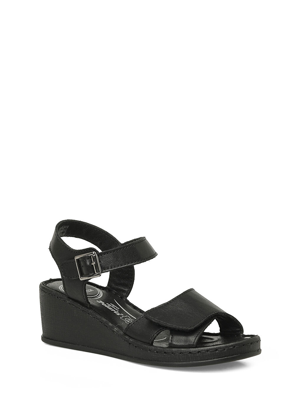 105818.Z6FX Siyah Kadın Comfort Sandalet-1