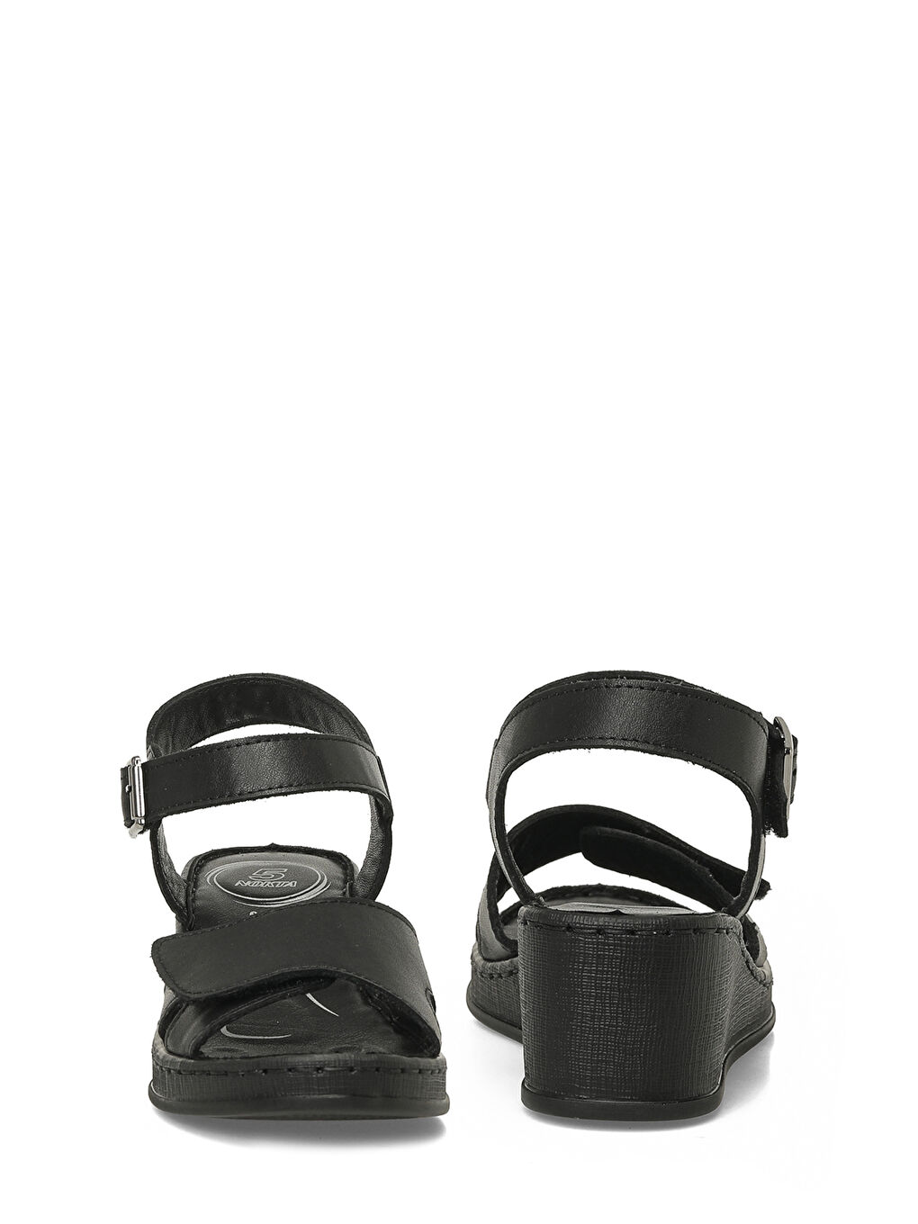 105818.Z6FX Siyah Kadın Comfort Sandalet-4