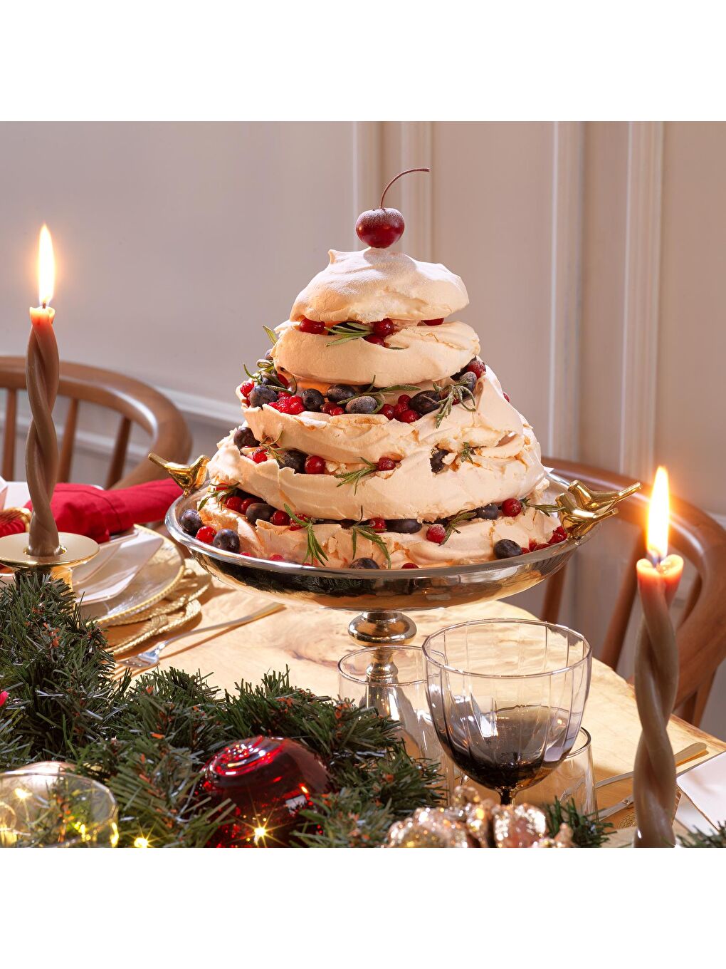 Gri Elegance Büyük Boy Ayaklı Meyvelik-1 Parça-1